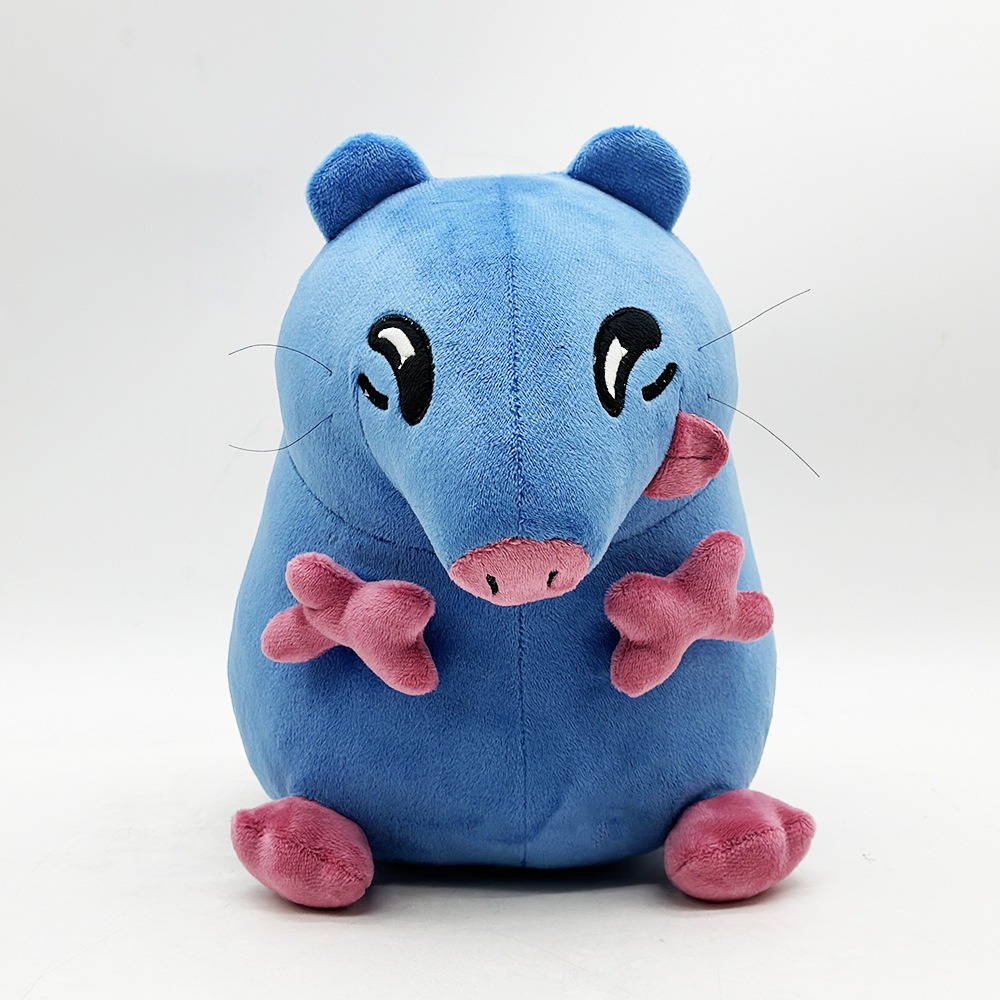 Souris en peluche bleue de 25 cm - Douce peluche (243 g) pour la décoration et le jeu dans la chambre 12