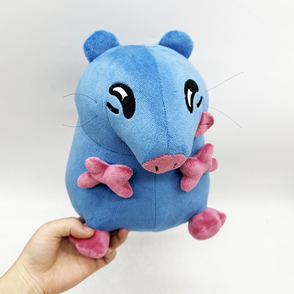 Souris en peluche bleue de 25 cm - Douce peluche (243 g) pour la décoration et le jeu dans la chambre 13