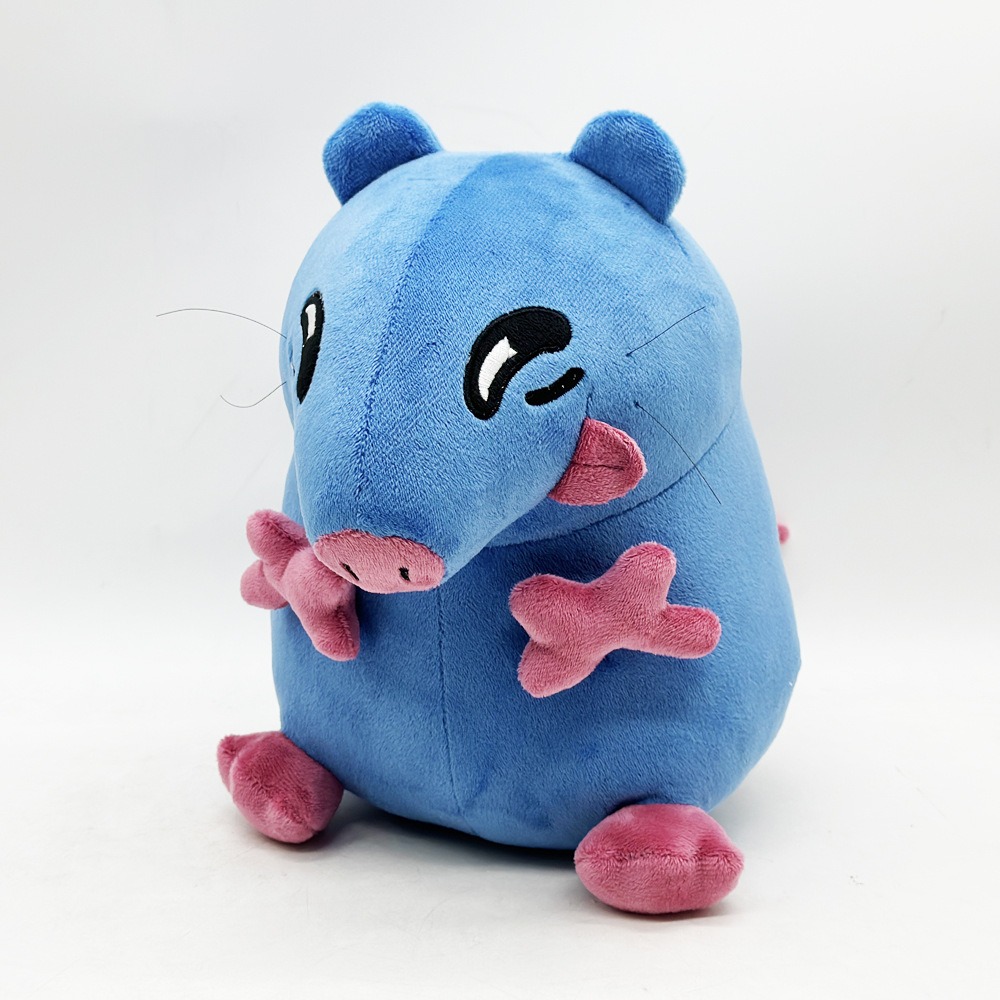 Souris en peluche bleue de 25 cm - Douce peluche (243 g) pour la décoration et le jeu dans la chambre 16