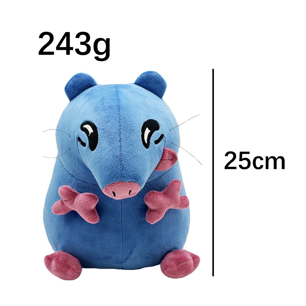 Souris en peluche bleue de 25 cm - Douce peluche (243 g) pour la décoration et le jeu dans la chambre 11