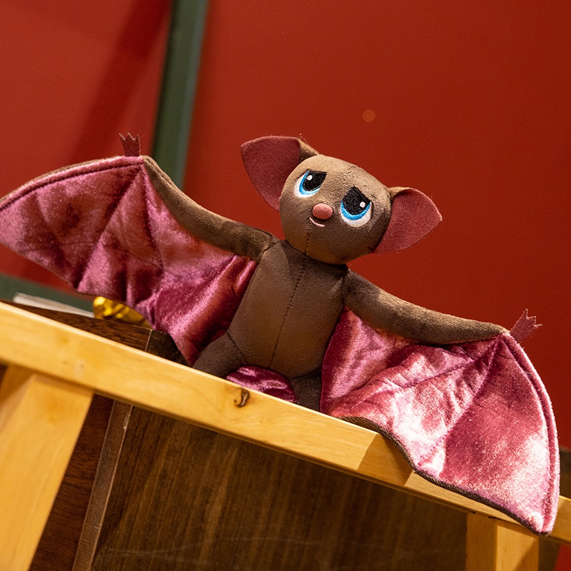 Adorable Vampire Bat Plush Toy - Soft Stuffed Creature with Spooky Charm for Halloween & Playtime 11