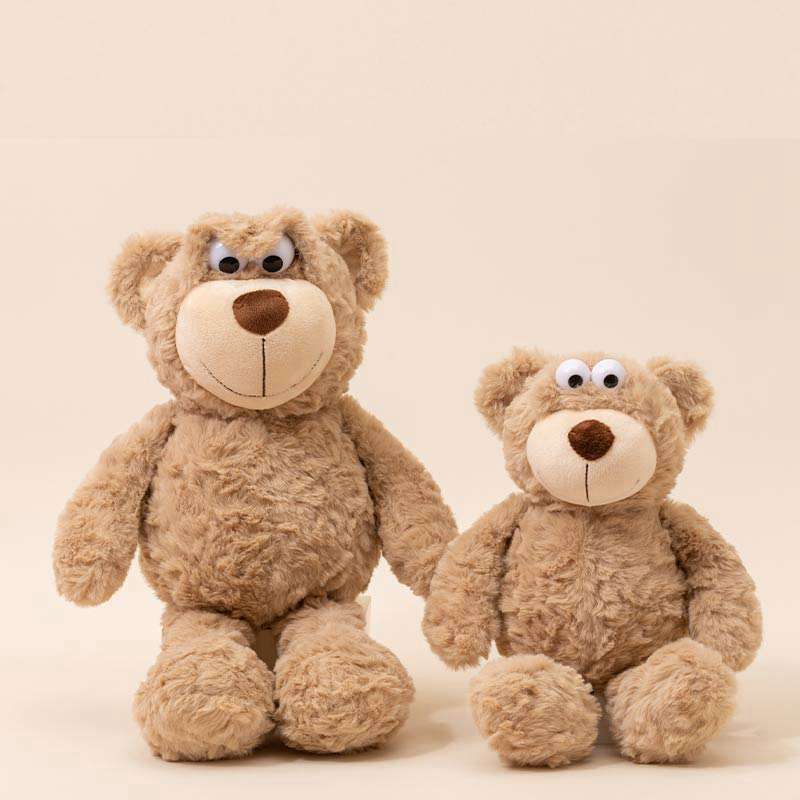 Adorable Pop - eyed Teddy Bear Plush Toy - Soft Stuffed Animal for Kids &amp; Collectors 1