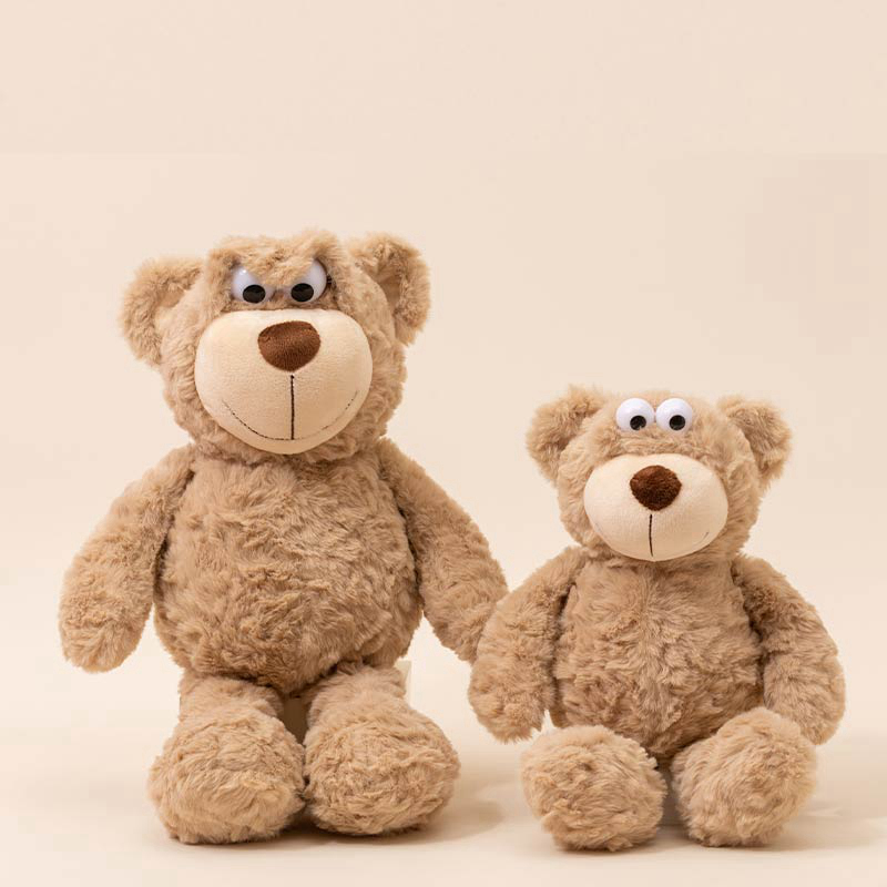 Adorable Pop - eyed Teddy Bear Plush Toy - Soft Stuffed Animal for Kids & Collectors 12