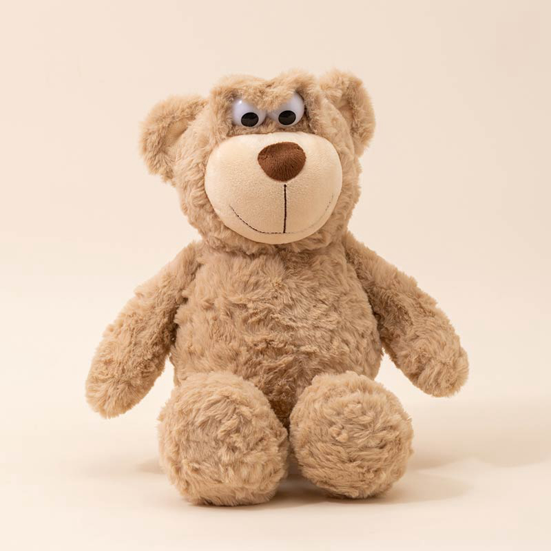 Adorable Pop - eyed Teddy Bear Plush Toy - Soft Stuffed Animal for Kids & Collectors 16