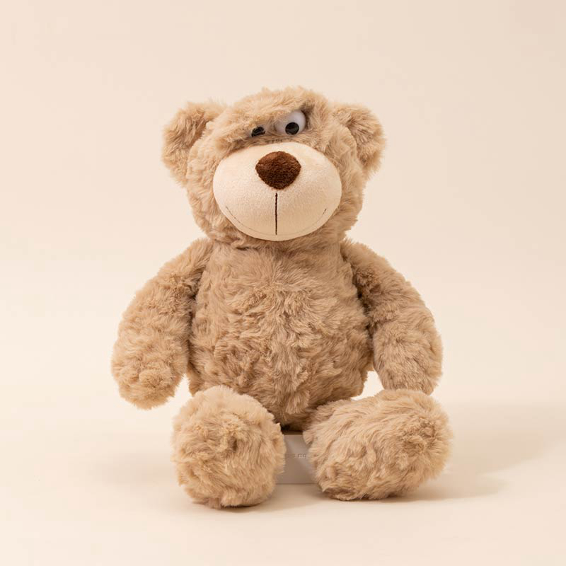 Adorable Pop - eyed Teddy Bear Plush Toy - Soft Stuffed Animal for Kids & Collectors 15