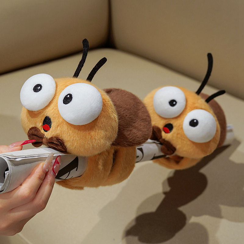 Plush Wristband Toy of Big - Headed Cockroach Pop - up Ring 16