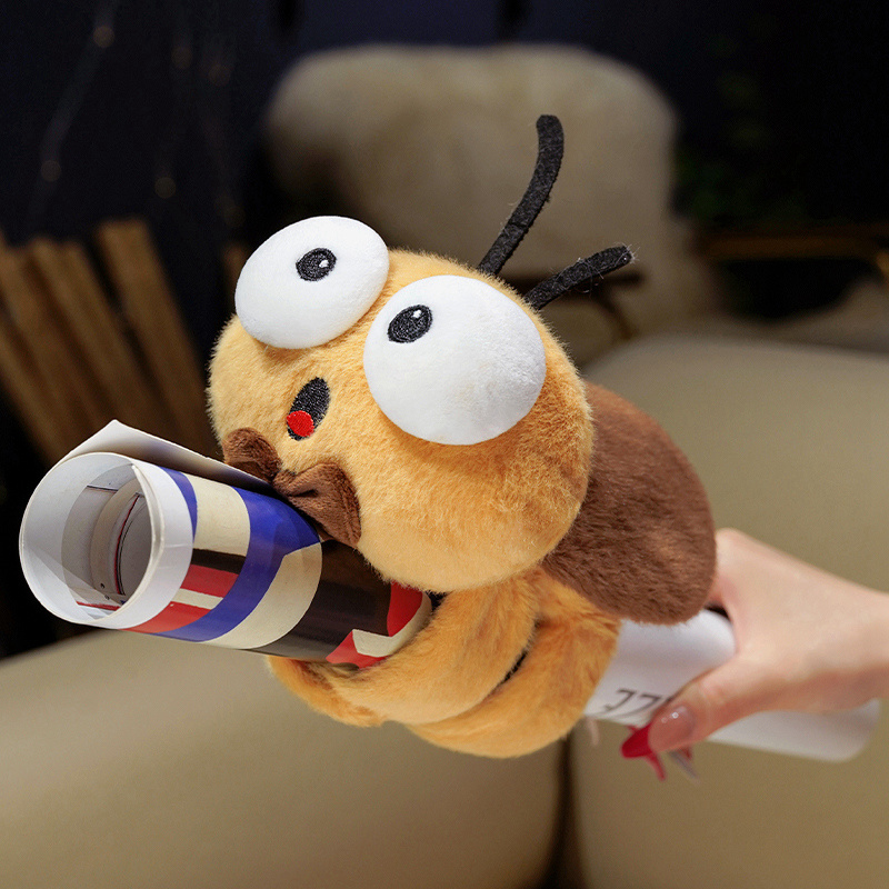 Plush Wristband Toy of Big - Headed Cockroach Pop - up Ring 14