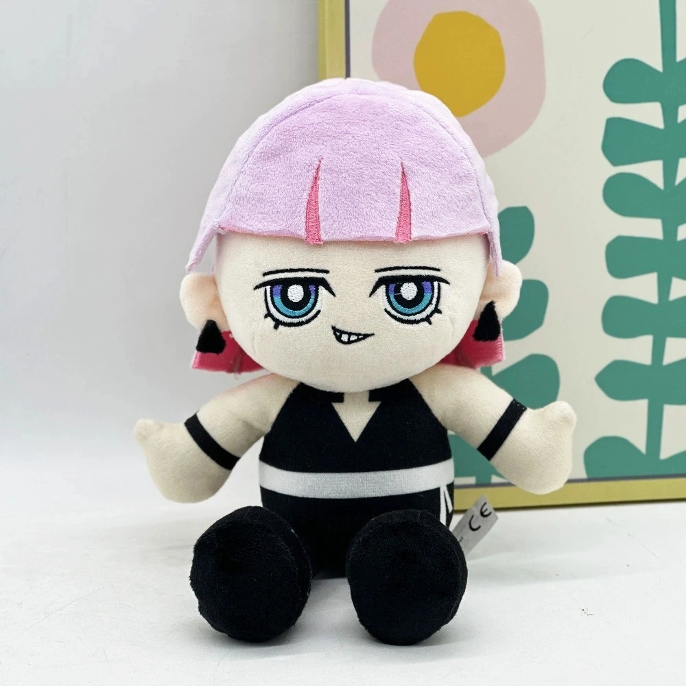 18cm Cute Stuffed Toy with Pink Hair &amp; Black Out New PANTY &amp; STOCKING with GARTERBELT  Anime Character Plush Doll 1