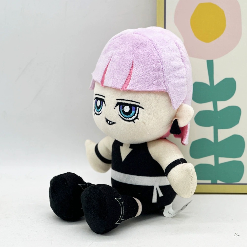 18cm Cute Stuffed Toy with Pink Hair & Black Out New PANTY & STOCKING with GARTERBELT  Anime Character Plush Doll 12