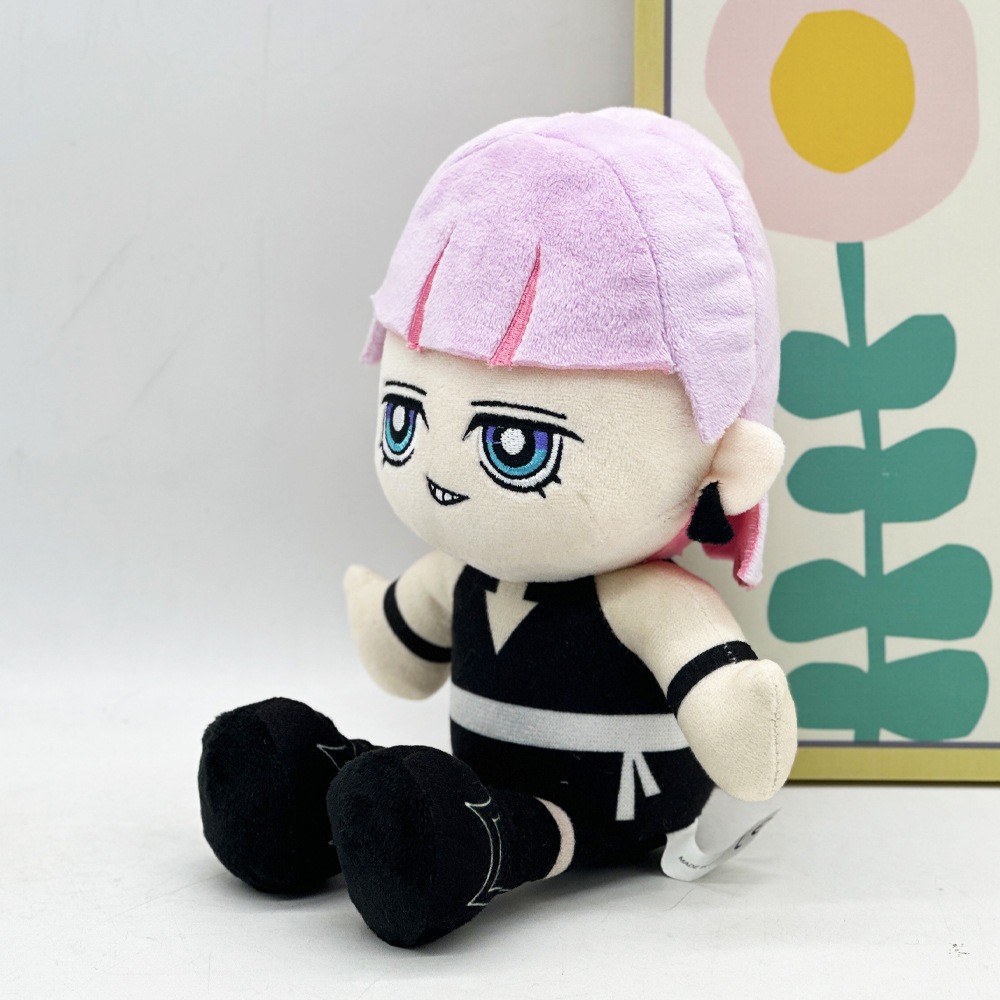 18cm Cute Stuffed Toy with Pink Hair & Black Out New PANTY & STOCKING with GARTERBELT  Anime Character Plush Doll 16
