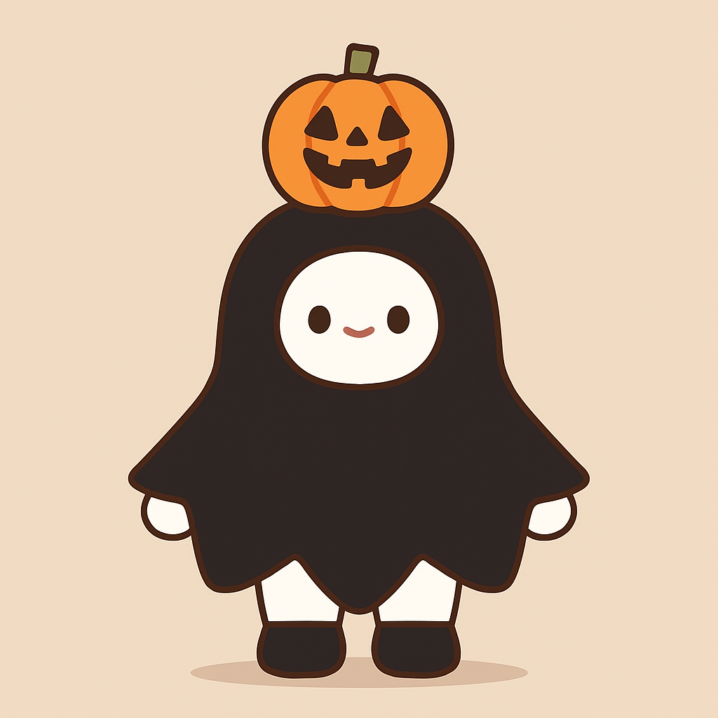 Милая плюшевая кукла-призрак на Хэллоуин в виде тыквы и шляпки. 13