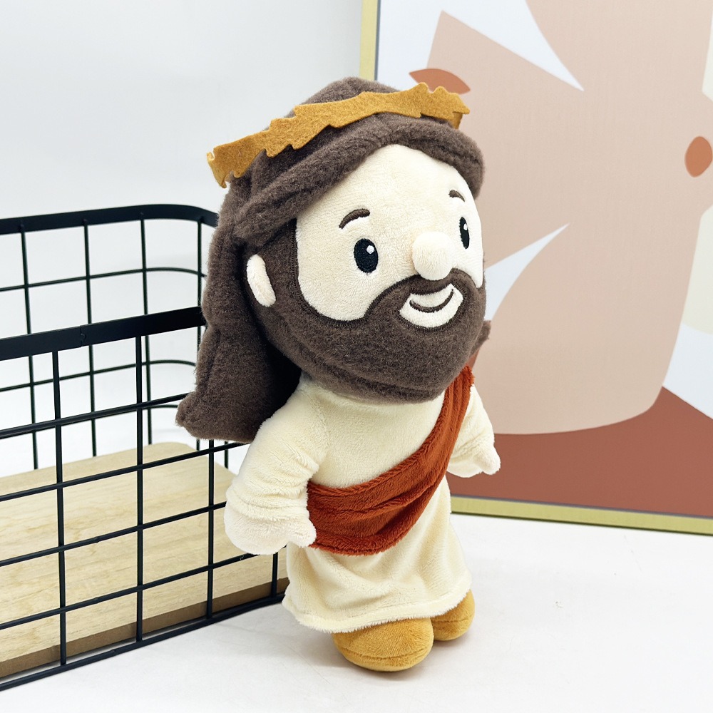 Cute Jesus Plush Doll - 28cm Religious Stuffed Toy, 160g Soft Plush Figure for Collection & Gift 12
