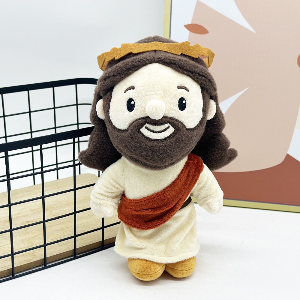 Cute Jesus Plush Doll - 28cm Religious Stuffed Toy, 160g Soft Plush Figure for Collection & Gift 11
