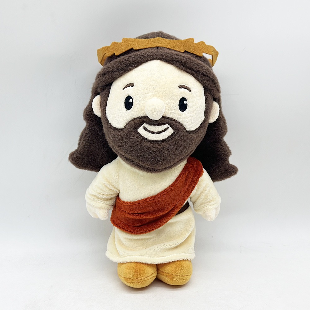 Cute Jesus Plush Doll - 28cm Religious Stuffed Toy, 160g Soft Plush Figure for Collection & Gift 16