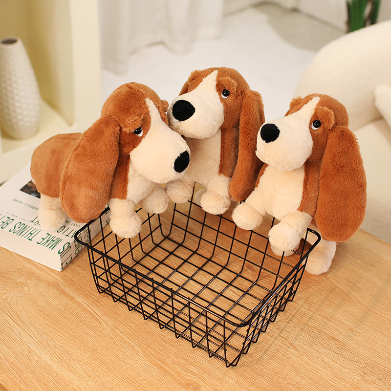 Basset Hound Plush Toys - Cute Long - Eared Dog Stuffed Animals, Adorable Home Decor/Toys for Kids 16