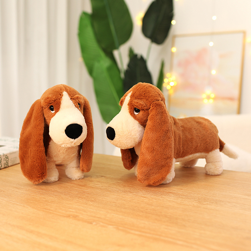 Basset Hound Plush Toys - Cute Long - Eared Dog Stuffed Animals, Adorable Home Decor/Toys for Kids 14