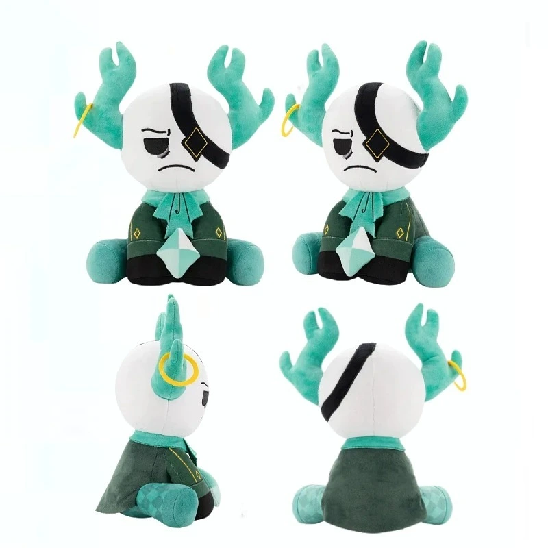 Мягкая плюшевая игрушка «Медицинский набор» (26 см), с рогами и повязкой на глазу, милая плюшевая игрушка в стиле аниме для коллекционеров и поклонников. 1