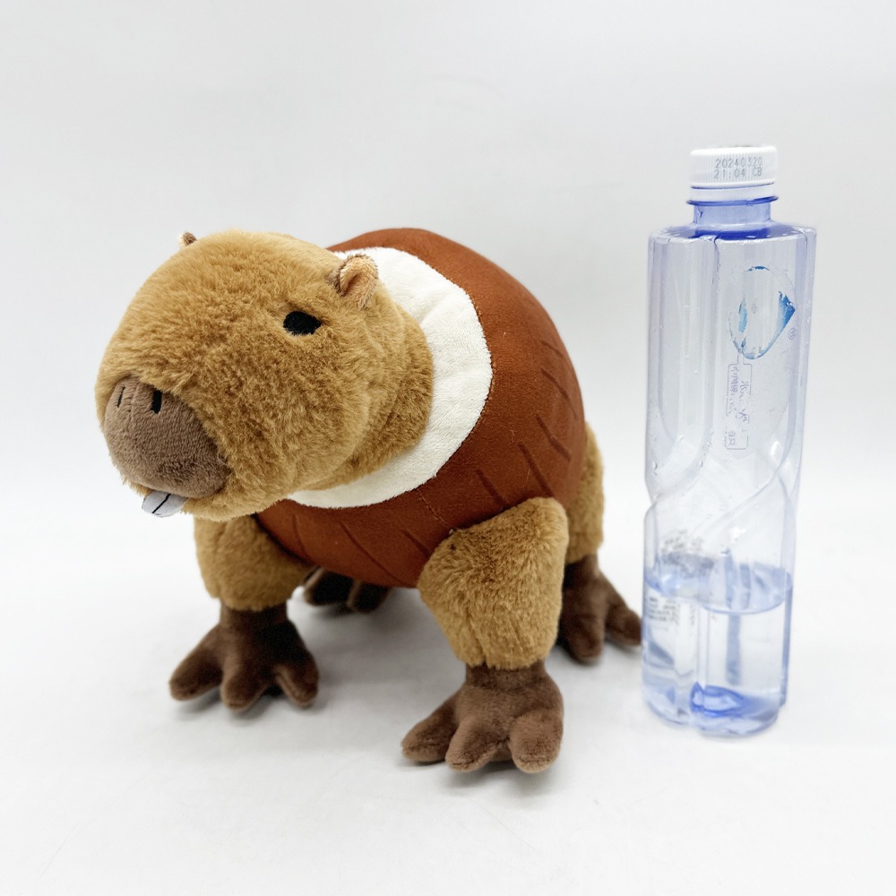 Brainrot tralro Tralala Plush Capybara in Barrel Plush Toy 24cm Funny Soft Stuffed Animal Gift for Kids and Meme Lovers 25