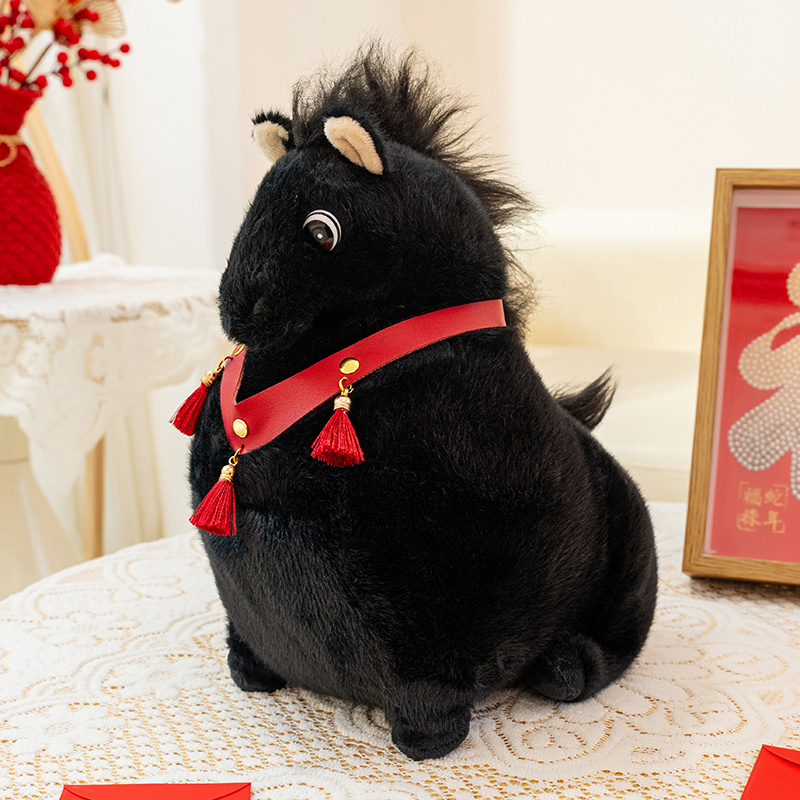 Creative design of the mascot for the Year of the Horse, plush doll with a cute shape, soft and comfortable 16