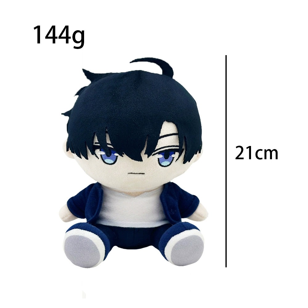 Solo Leveling Sung Jin-Woo Plush Doll 21cm Soft Anime Stuffed Toy for Fans and Collectors 15