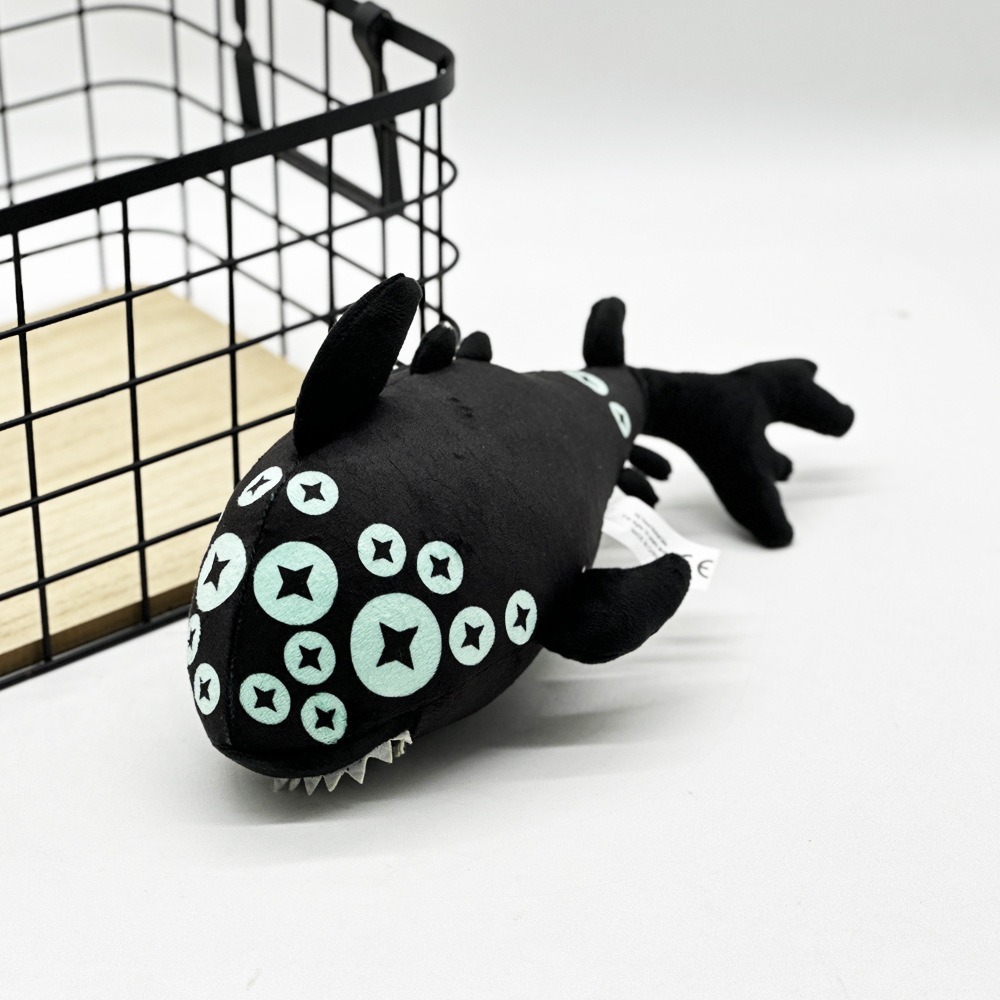 15cm Creative Pressure Eyefestation Plushie Toy Game Figure Black Fish Stuffed Animal Toys Kids Doll Gifts 14
