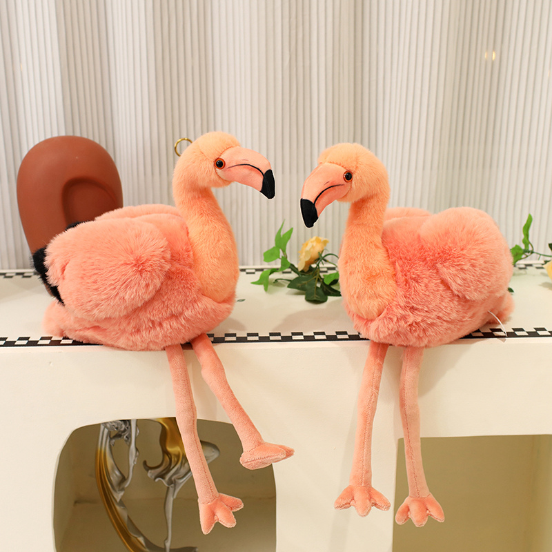 Creative Design Plush Doll with Flamingo - like Simulation Shape, a Gift for Kids 11