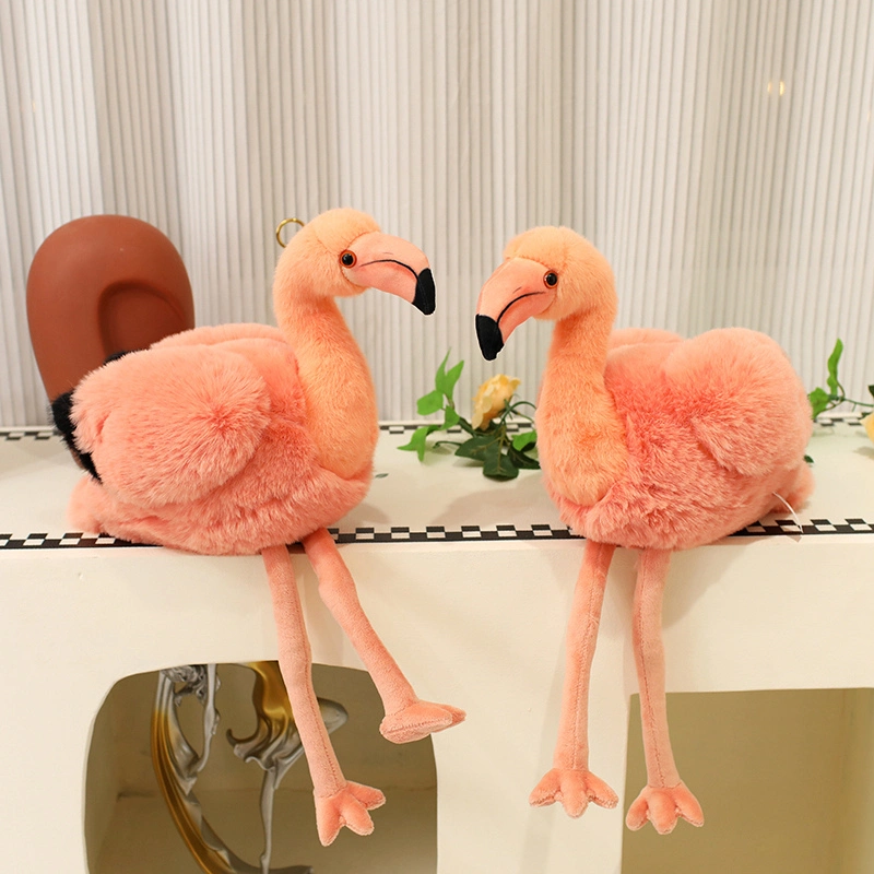 Creative Design Plush Doll with Flamingo - like Simulation Shape, a Gift for Kids 1