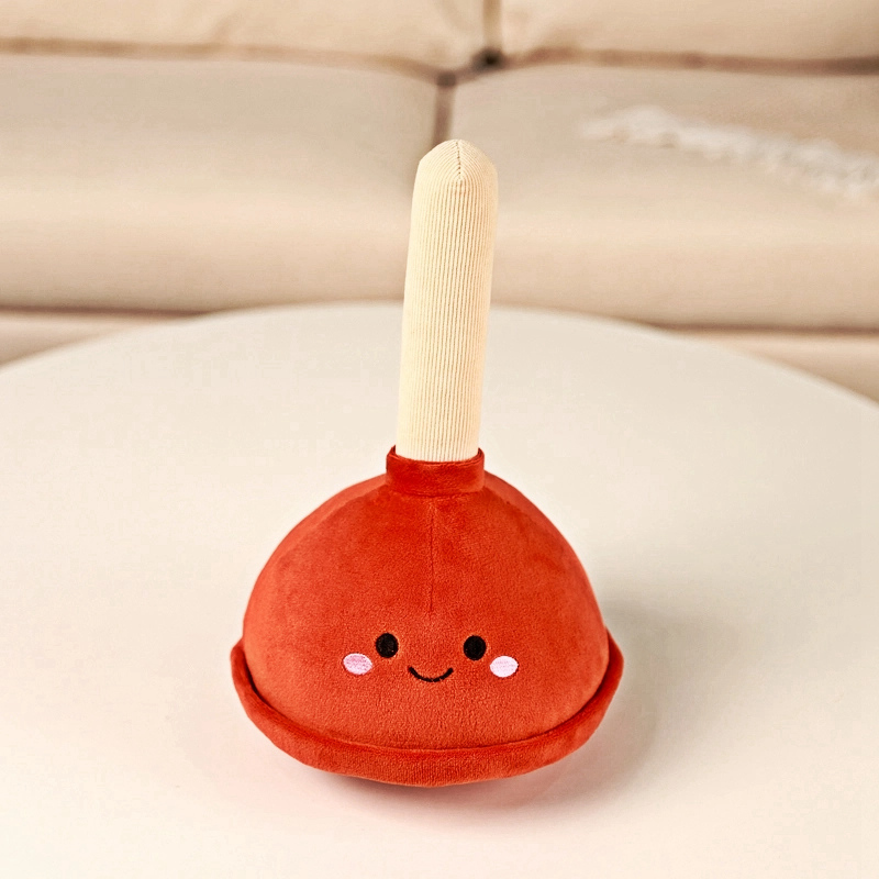 Toilet plunger creative design plush dolls, cultural and creative products can be customized 17