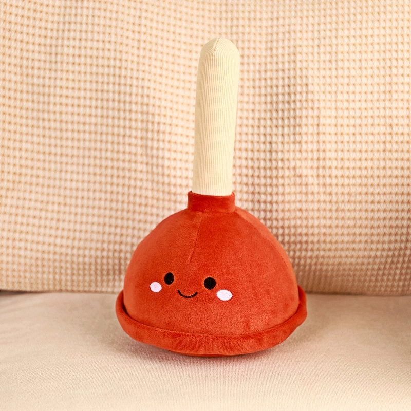 Toilet plunger creative design plush dolls, cultural and creative products can be customized 12