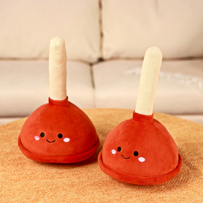 Toilet plunger creative design plush dolls, cultural and creative products can be customized 11