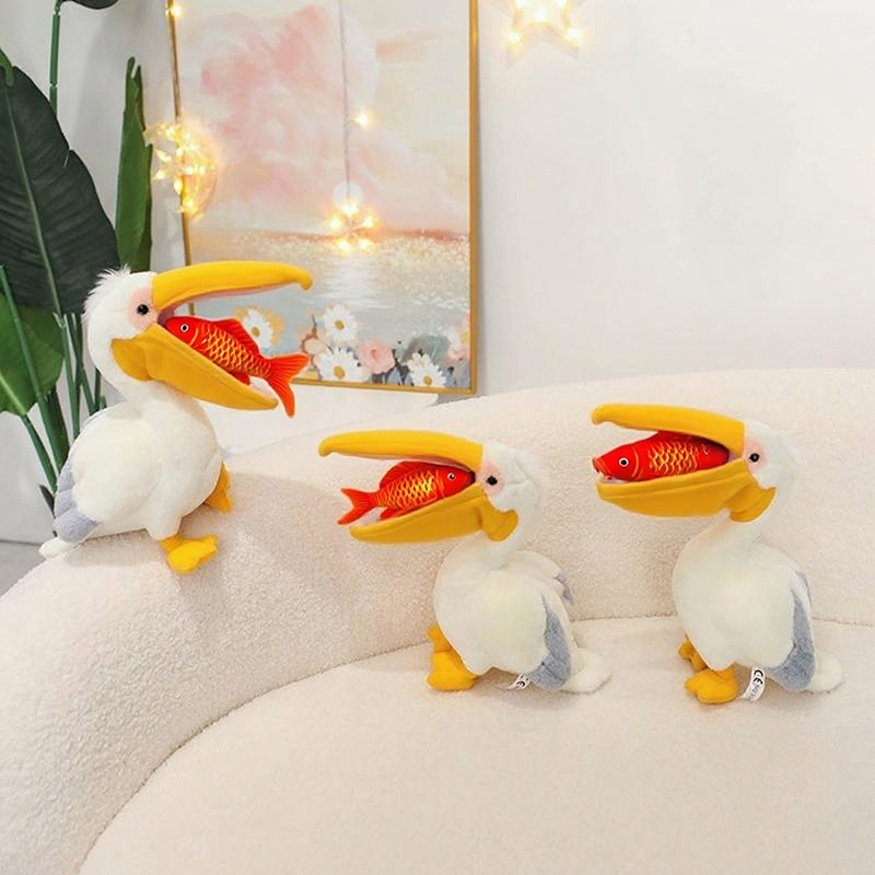Creative design of pelican plush dolls, cute animals as gifts for children 13