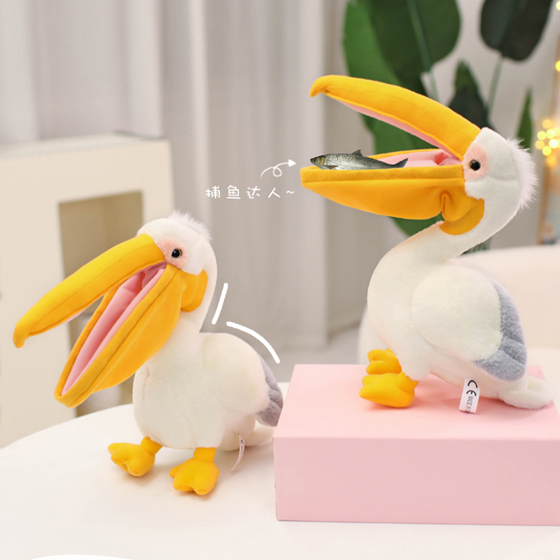 Creative design of pelican plush dolls, cute animals as gifts for children 14