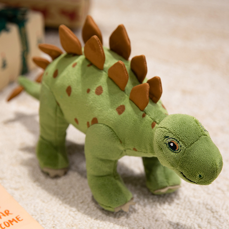 Diseños creativos de múltiples muñecos de peluche con forma de dinosaurio, que son regalos educativos y agradables para los niños. 15