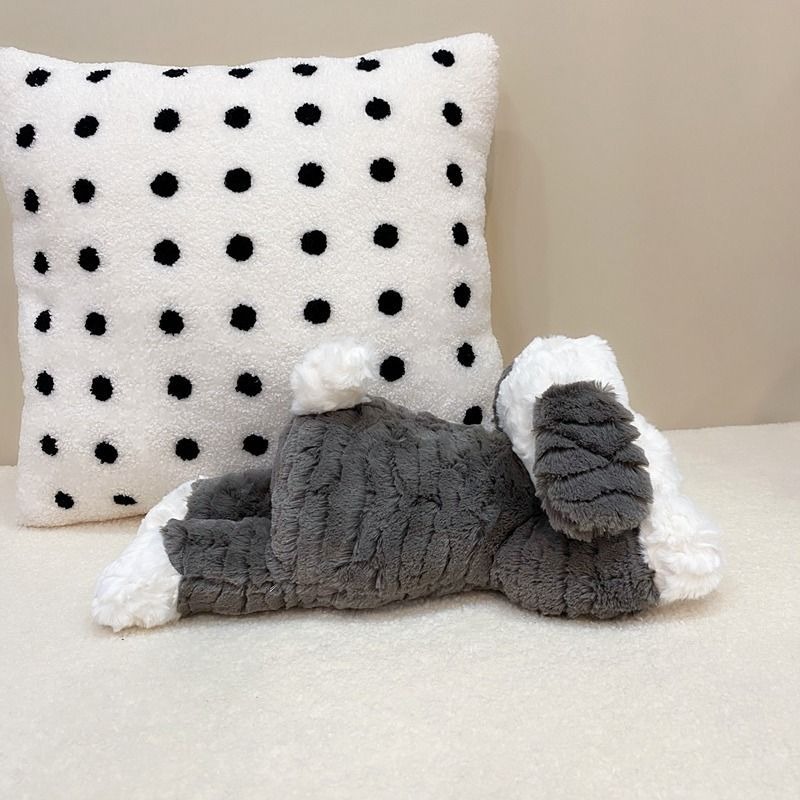 Realistic Dog Plushies Kawaii Gray Puppy Doll for Kids Gift Cute Stuffed Animals Wholesale Dog Toys Manufacturers 16