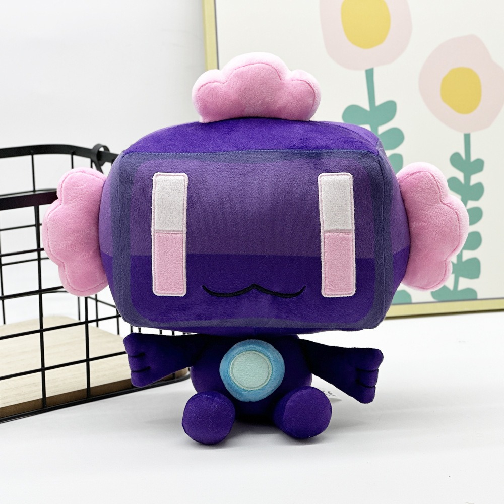 30cm Stuffed  Cute Purple Hive Games Endolotl Plush Toy Figure with Pink Accents  Kawaii Stuffed Doll 14