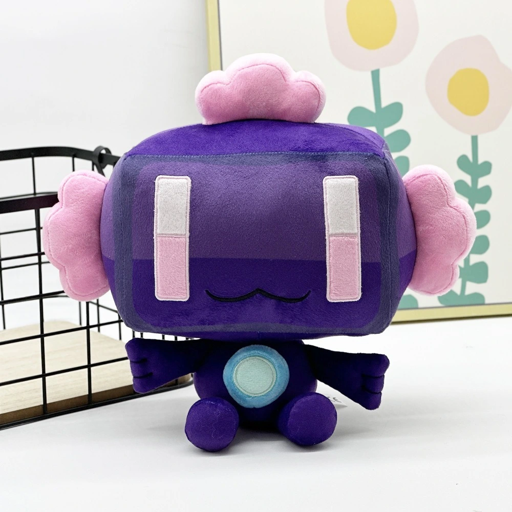 30cm Stuffed  Cute Purple Hive Games Endolotl Plush Toy Figure with Pink Accents  Kawaii Stuffed Doll 1