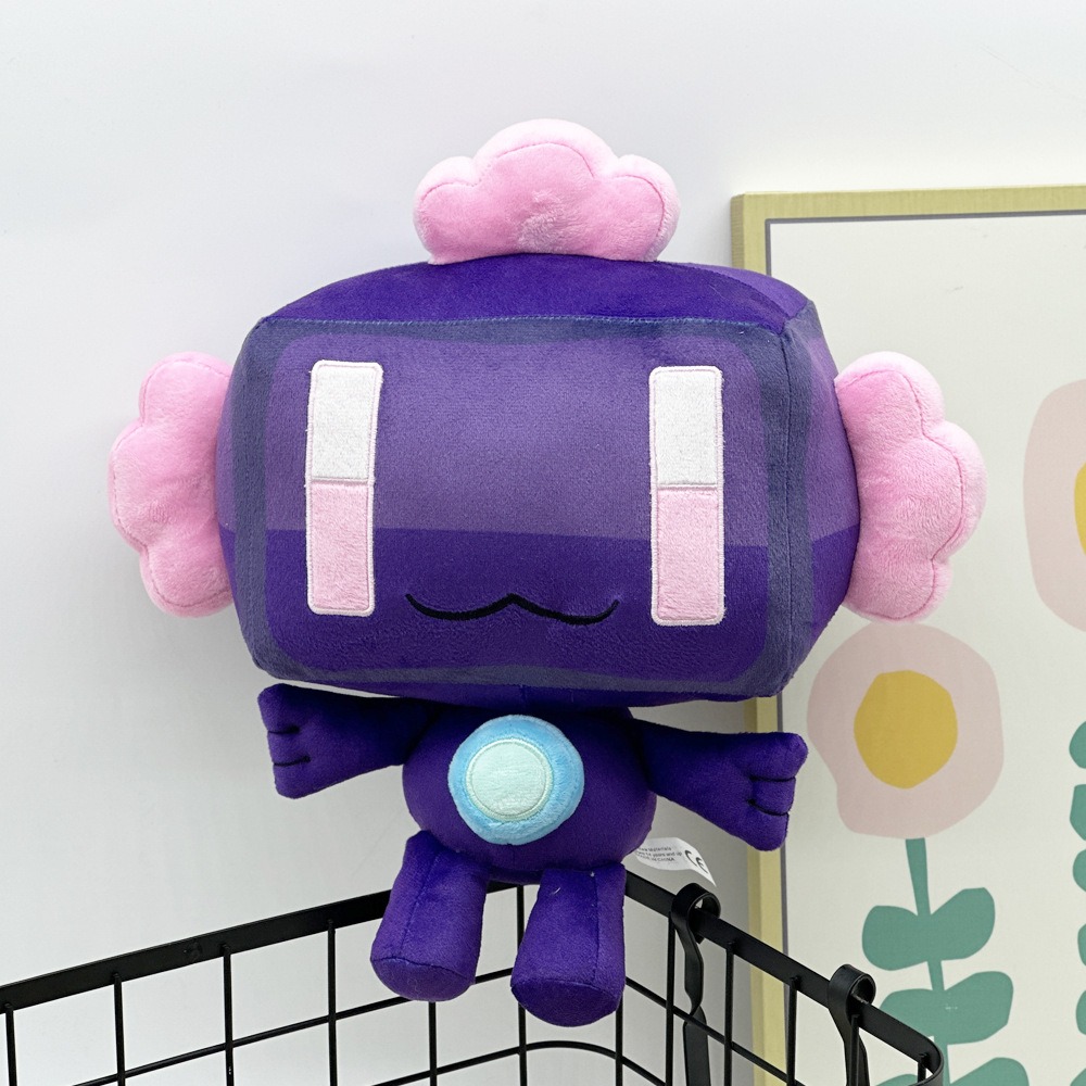 30cm Stuffed  Cute Purple Hive Games Endolotl Plush Toy Figure with Pink Accents  Kawaii Stuffed Doll 12
