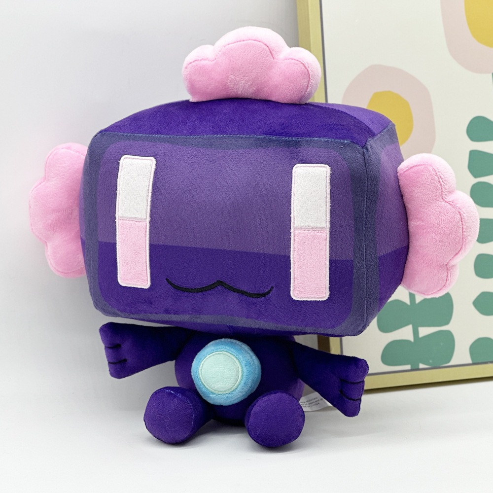 30cm Stuffed  Cute Purple Hive Games Endolotl Plush Toy Figure with Pink Accents  Kawaii Stuffed Doll 16