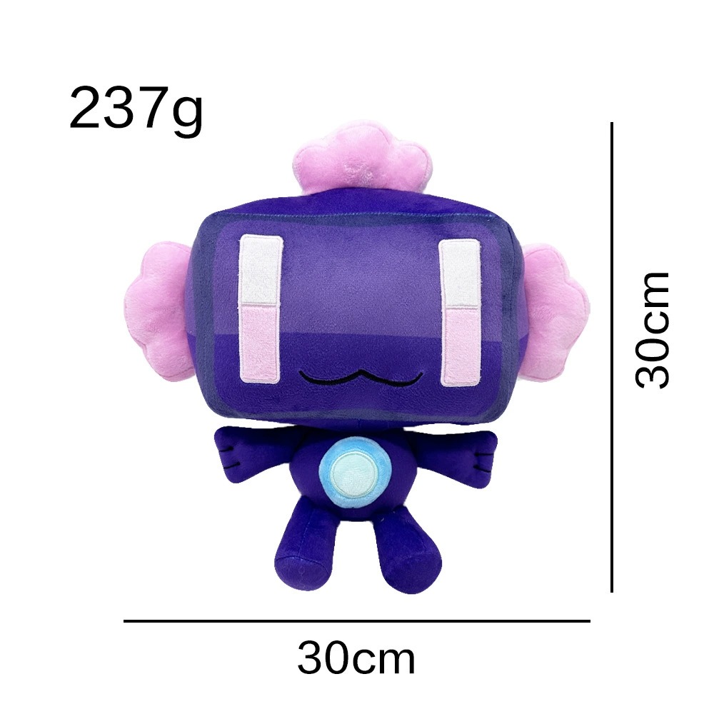 30cm Stuffed  Cute Purple Hive Games Endolotl Plush Toy Figure with Pink Accents  Kawaii Stuffed Doll 20