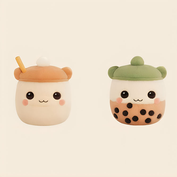 Best Factory Custom Boba Plushie Kawaii Soft Milk Tea Coffee Cup Toy Plush Toy Manufacturer Made Low Moq Add Your Logo 16