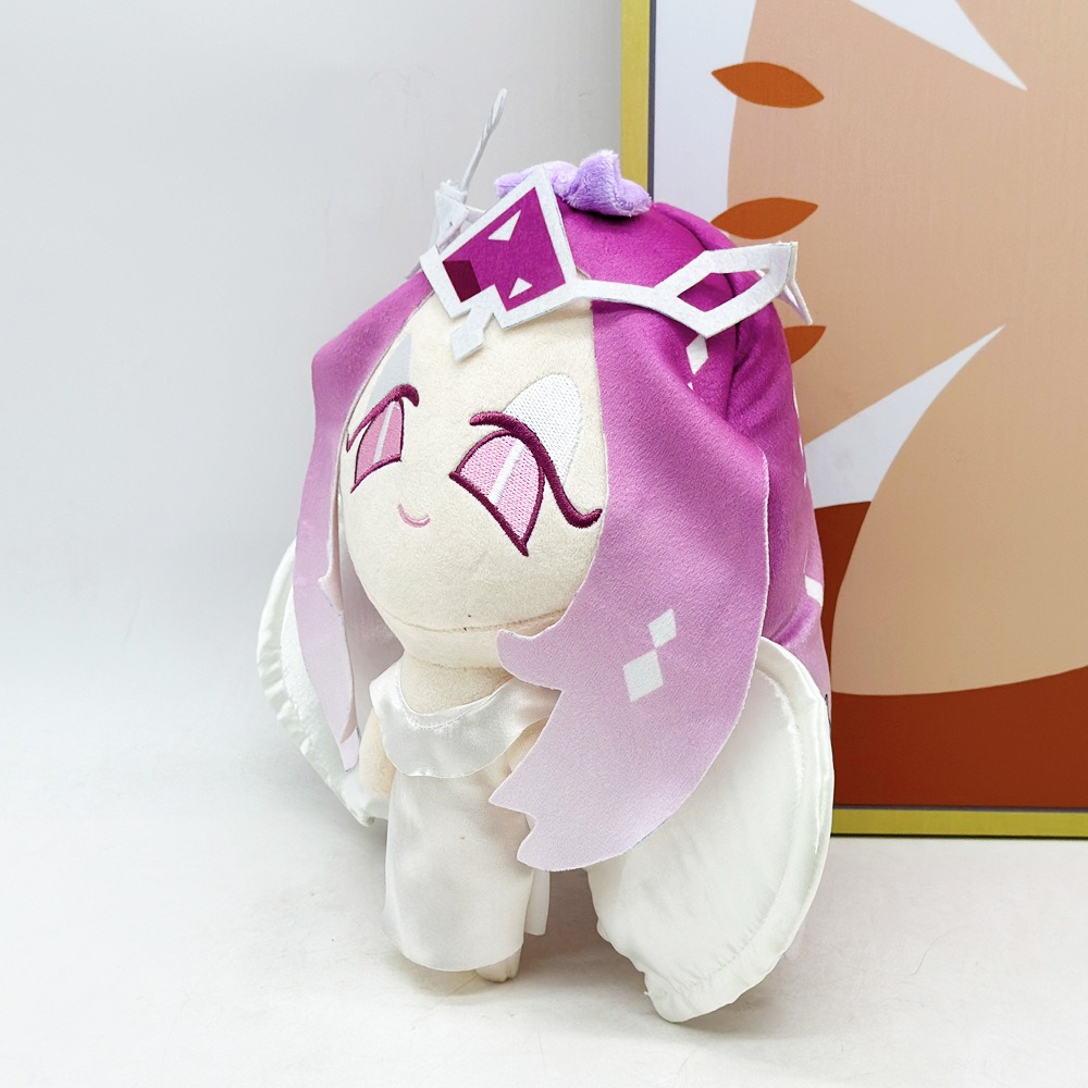 Creative 25cm Kawaii Girl Dolls Plush Toy Pink Hair Princess Anime Doll Custom Cartoon Stuffed Toys  Merch Soft Toy Gift 12