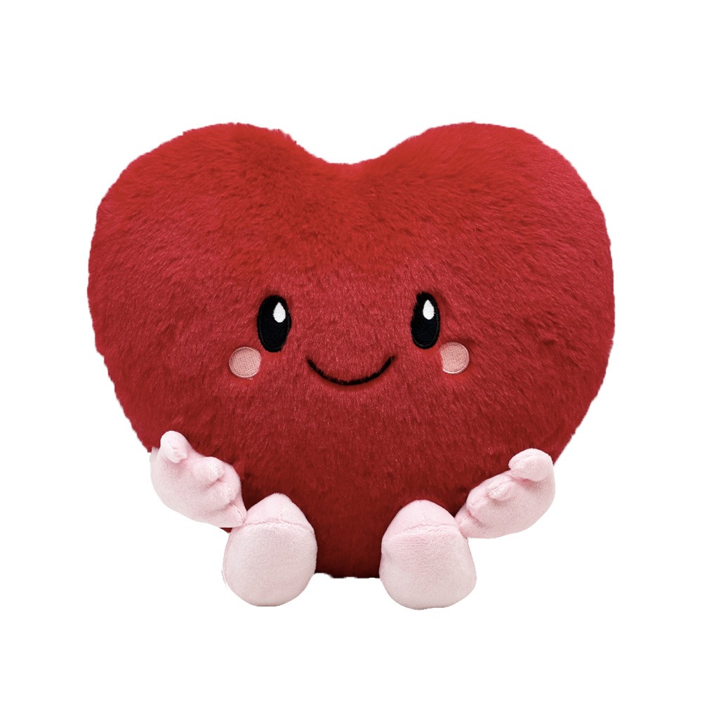 Wholesale 25cm Red Heart Plush Toy Wholesale Heart Toy Stuffed Soft Pillow Valentines Stuffed An for Valentine's Gift 17
