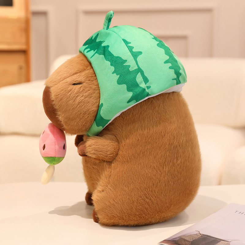 Direct sales from the creative design factory of capybaras wearing watermelon hats. Soft and comfortable. 14