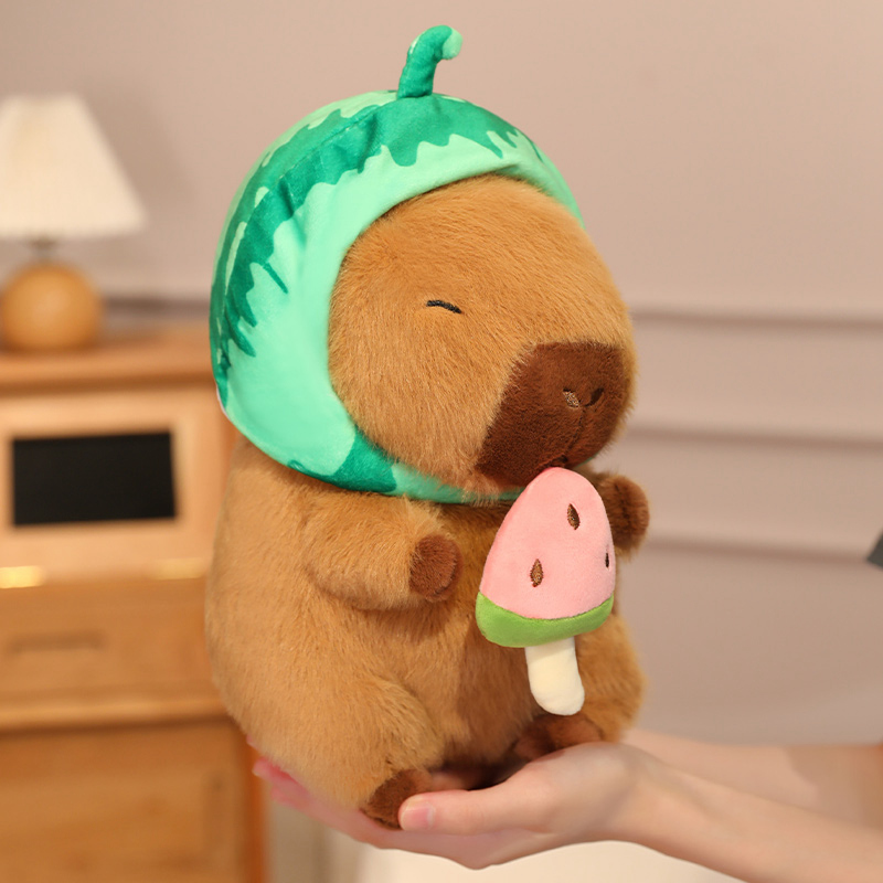 Direct sales from the creative design factory of capybaras wearing watermelon hats. Soft and comfortable. 15