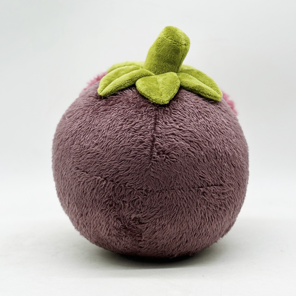 Cute Mangosteen Plush Toy 35 cm Fruit Shaped Stuffed Doll, 220g Soft Plushie 15