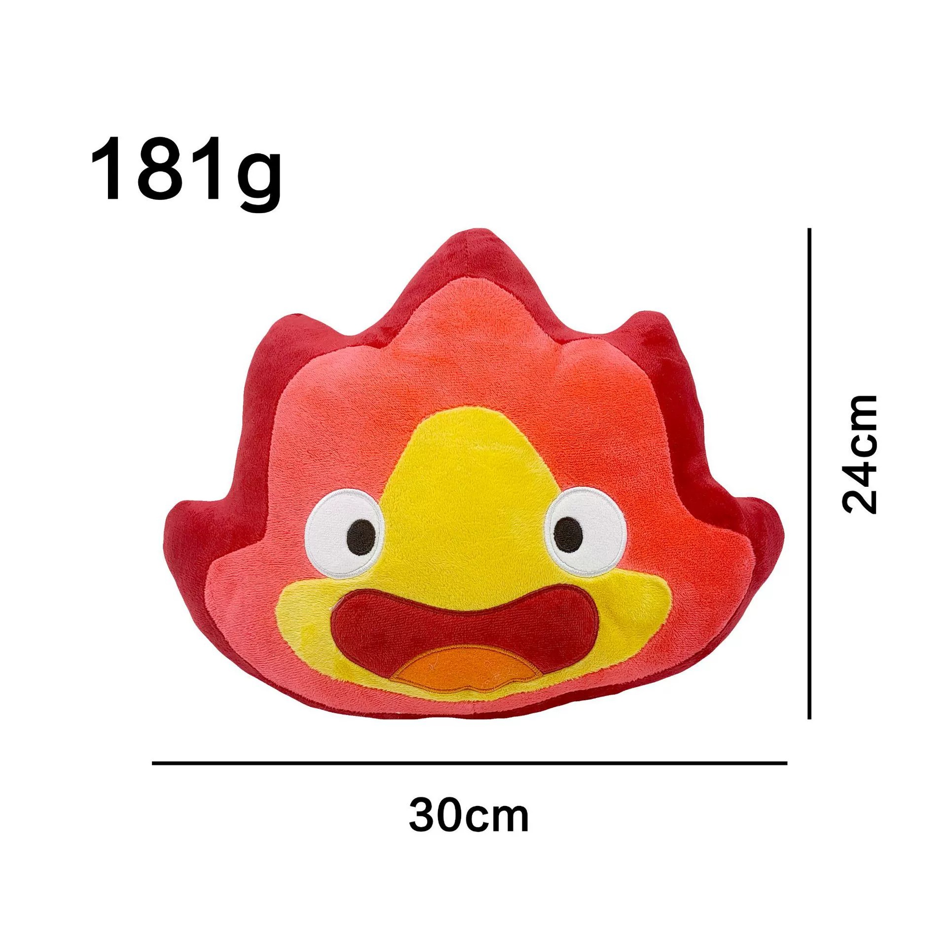 Custom Flame Face Plush Toy 30cm Funny Expression Cushion Soft Decorative Pillow for Kids Gifts OEM Available 11