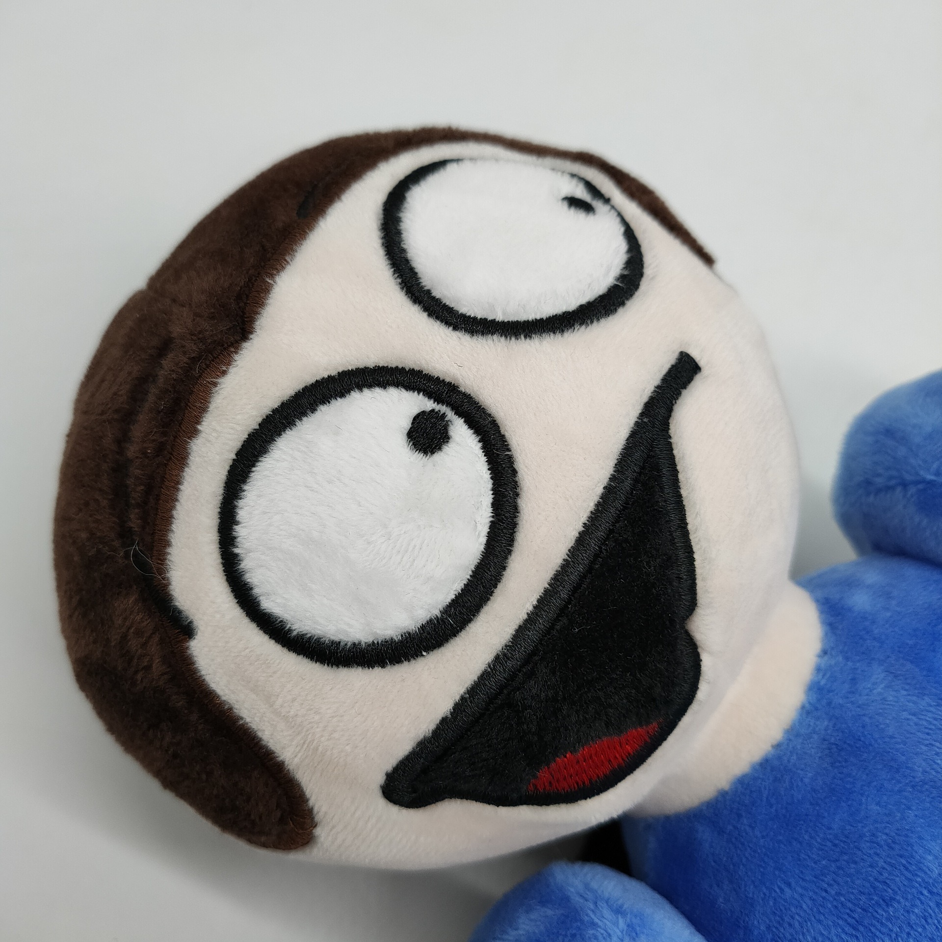 30cm Blue Dave And Bambi Plush Funny Meme Plush Toy Blue Suit Character with Microphone Soft Stuffed Doll for Fans 17