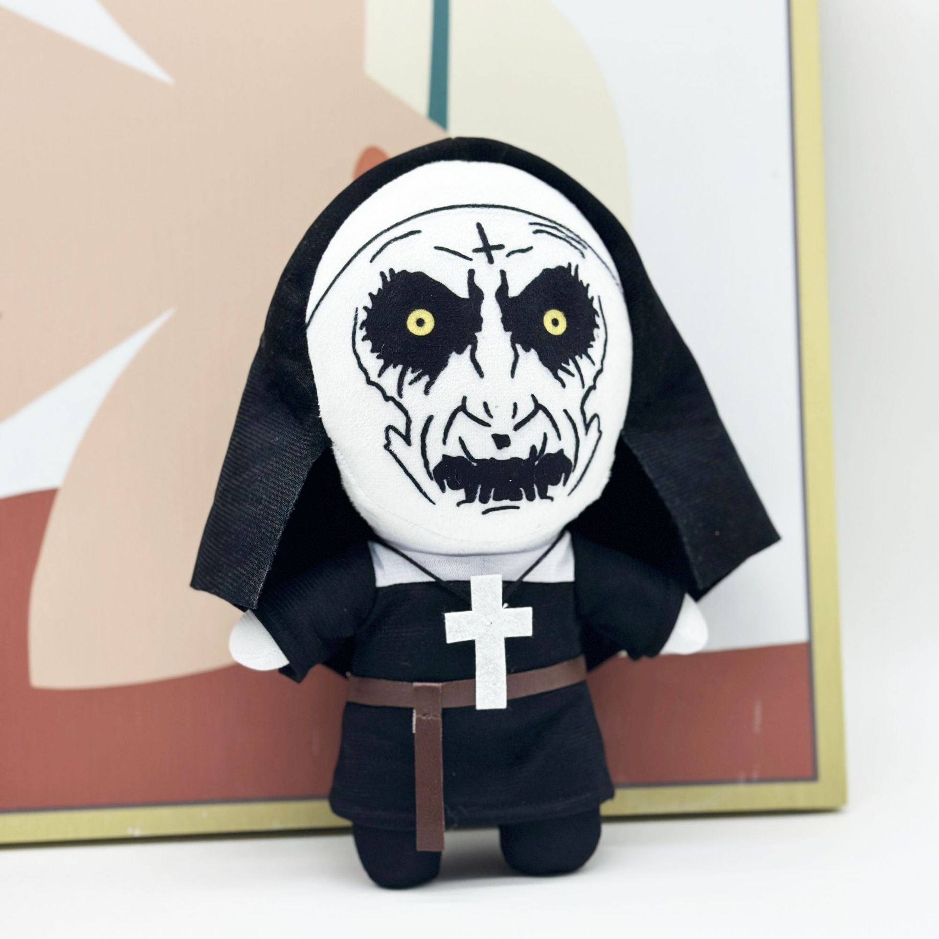 23cm The Nun Plush  Horror Nun Plush Doll  – Scary Gothic Stuffed Toy with Cross, Halloween Collectible Figure 13