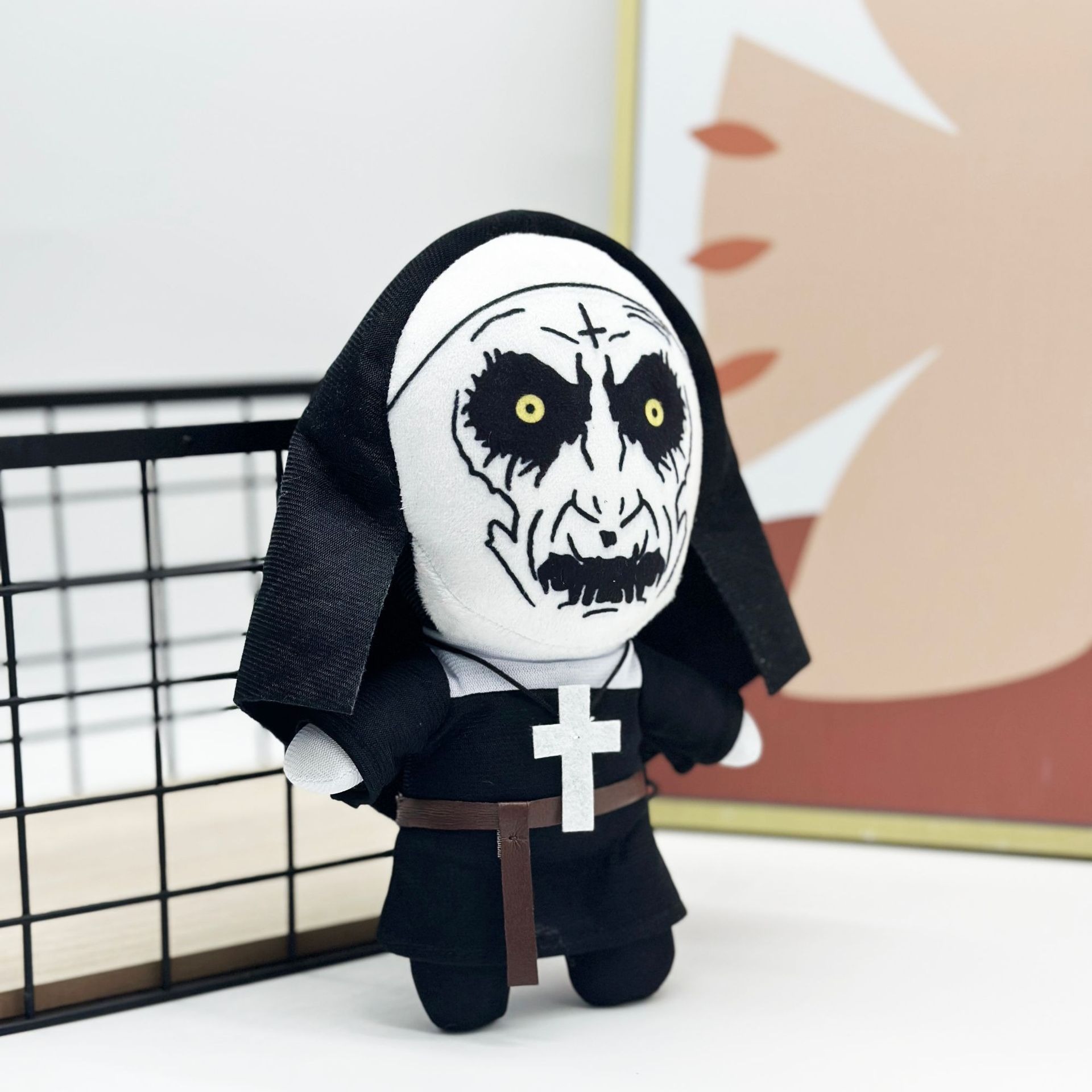 23cm The Nun Plush  Horror Nun Plush Doll  – Scary Gothic Stuffed Toy with Cross, Halloween Collectible Figure 12