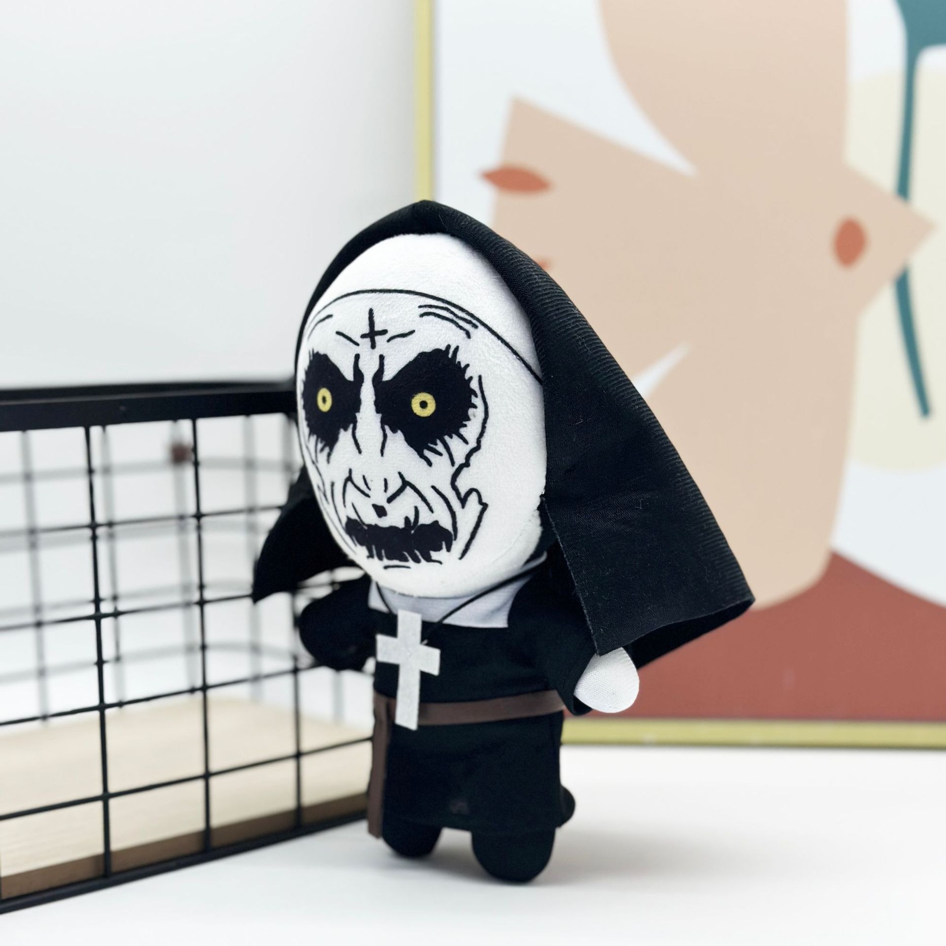 23cm The Nun Plush  Horror Nun Plush Doll  – Scary Gothic Stuffed Toy with Cross, Halloween Collectible Figure 17